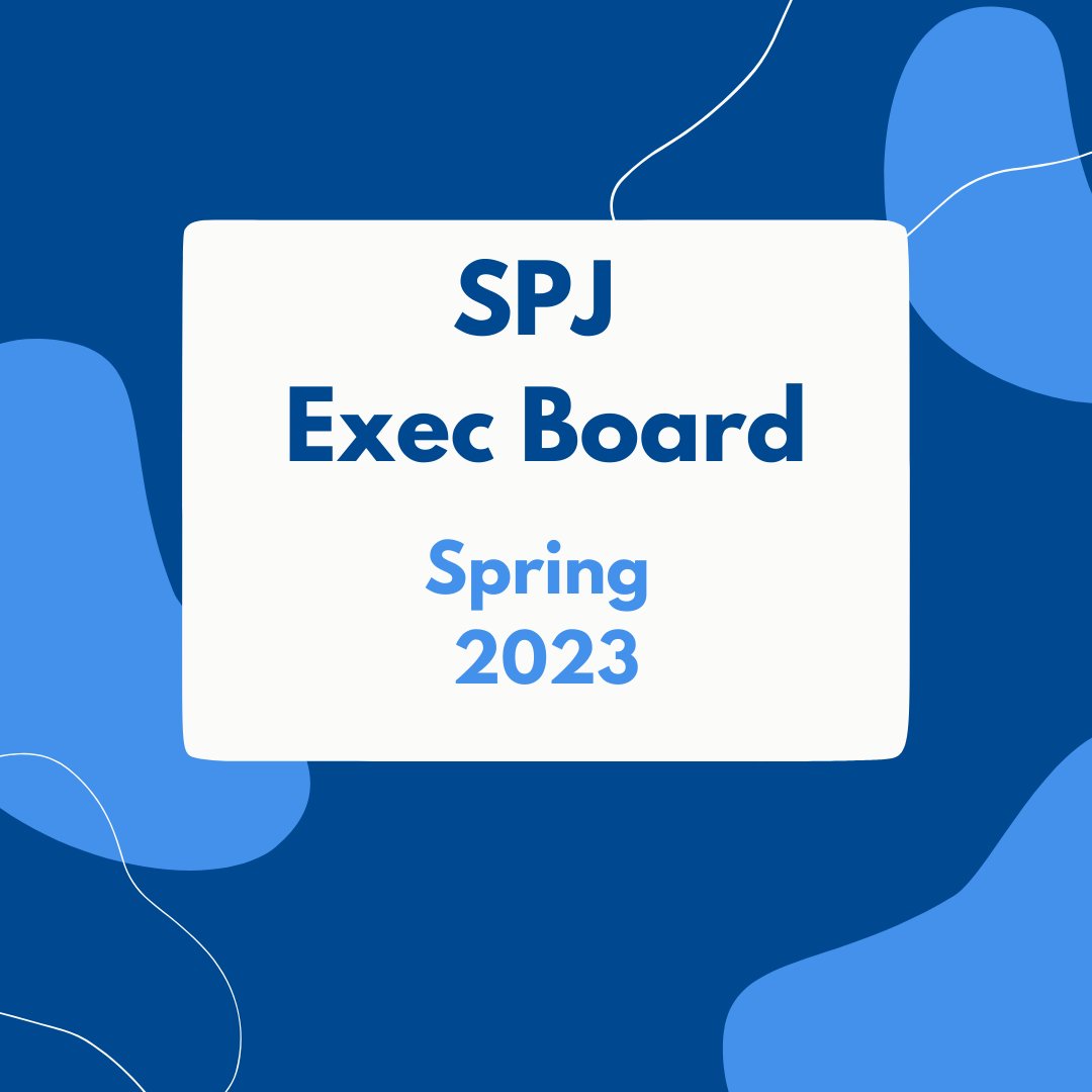 GMasonSPJ's tweet photo. Introducing our exec board for the Spring 2023 semester! Congrats to everyone who was elected 😊 https://t.co/Q5E2drVhid
