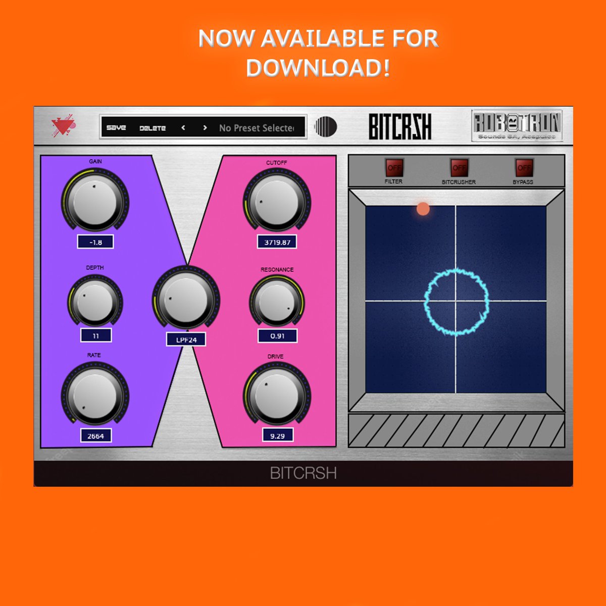 DJJordanRivera's tweet image. OUT NOW! OUT NOW! OUT NOW!

audiopluginshop.com/product/bitcrs…

#VST #Audioeffect #audioplugin #windows #macOs