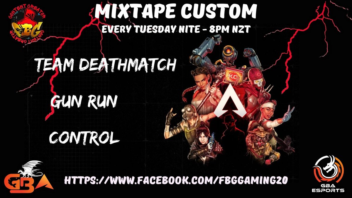 FBGGaming20's tweet photo. Hey everyone im running a MIXTAPE CUSTOM ON APEX LEGENDS Tonite so get your sweats on READY, LOCK AND LOADED guys.
Every is Welcome any skillz level just have fun.
Il be streaming on Facebook.
https://t.co/f97xu5eqP9 and in Tiktok<@698719282149851206> is u guys tonite. https://t.co/TgB5UXy1vJ