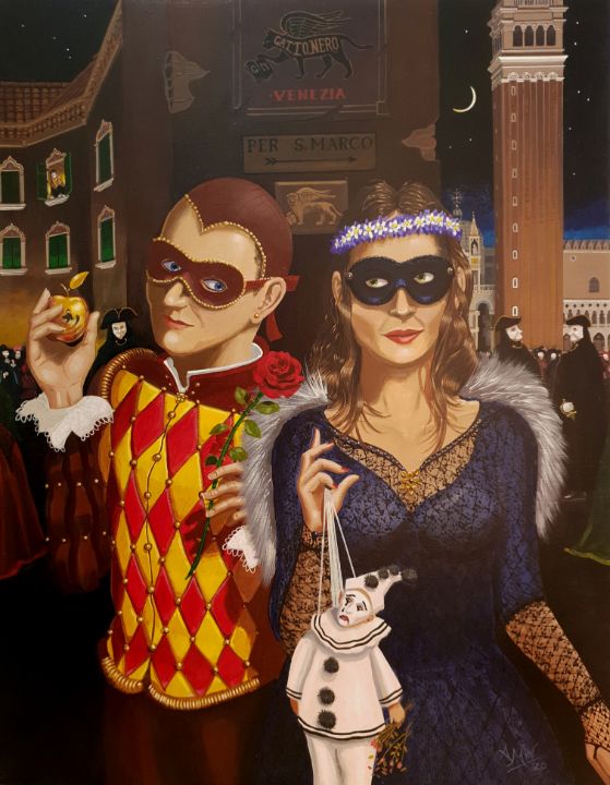 AnthonyMWynne's tweet photo. Art of the Day: "Venetian Seduction". Buy at: https://t.co/A0I5wSFYTy https://t.co/UYoGZRKk3L