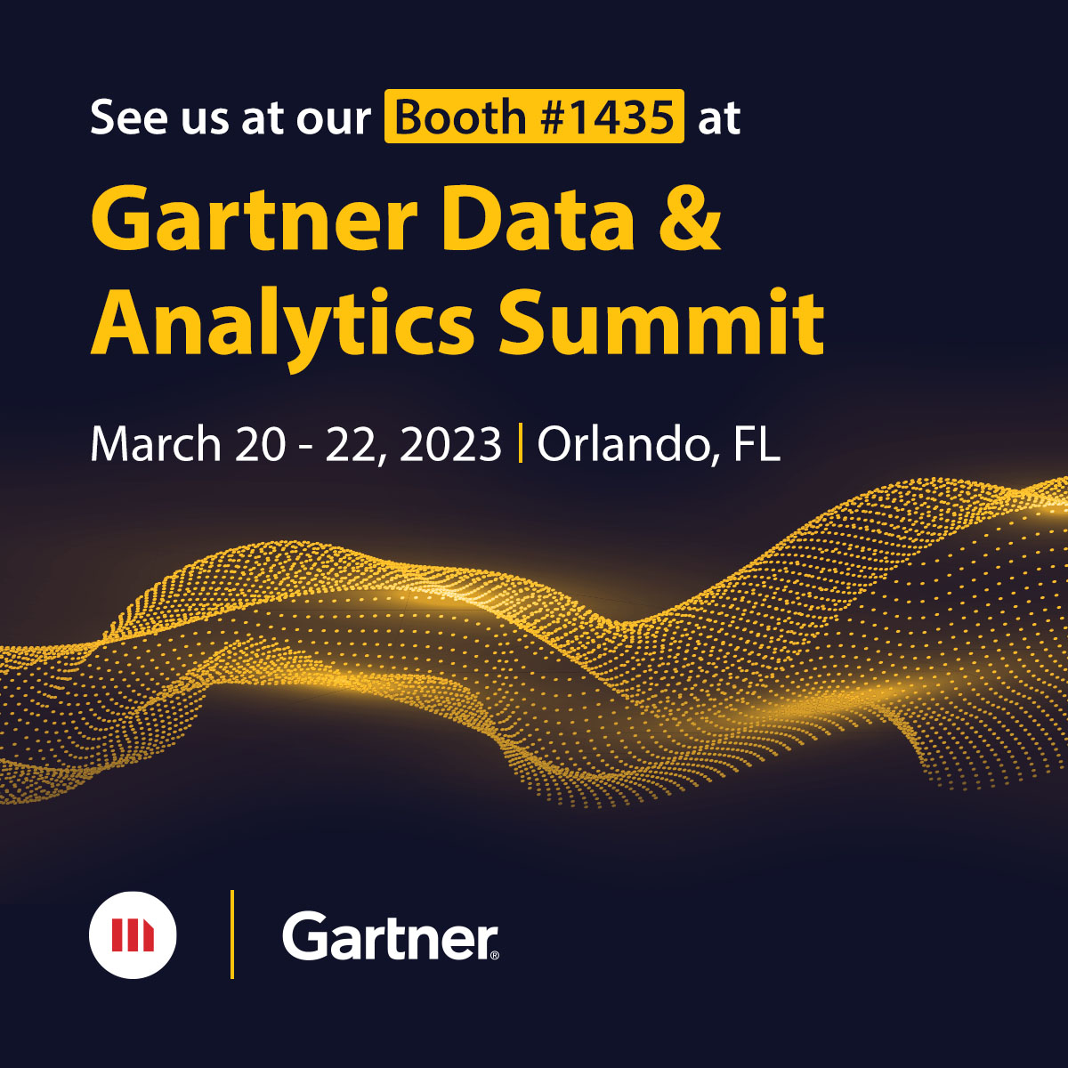 MicroStrategy's tweet image. Heading to #GartnerDA next week? We are too! 😎

Come chat with us at Gartner Data &amp;amp; Analytics Summit 2023, booth #1435 to talk all things disruptive analytics. 

#IntelligenceEverywhere
