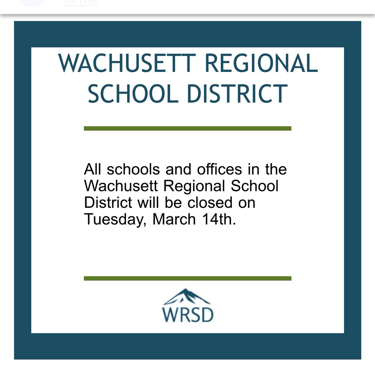 Wachusett Regional School District tweet media