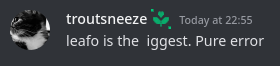 codinget's tweet photo. @satvvrn sorry to karai and leafo for the whole mess in there btw, this bozo is way too funny to just ignore https://t.co/YC3004l4Ev