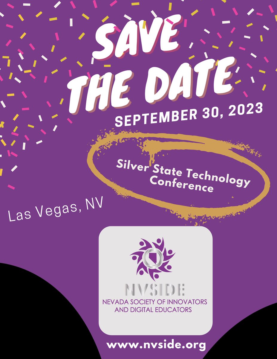 _NVSIDE's tweet photo. We are accepting proposals for the 2023 Silver State Technology Conference.  Share what you are doing with your learners, staff or district! 

Submit your proposal by June 11, 2023.
https://t.co/Vcb8Q0mo7N

#nvside #nvdlc #iste #wearecue #wearewcsd #weareccsd  #lyoncsd #cue https://t.co/M0A7qGTnZm
