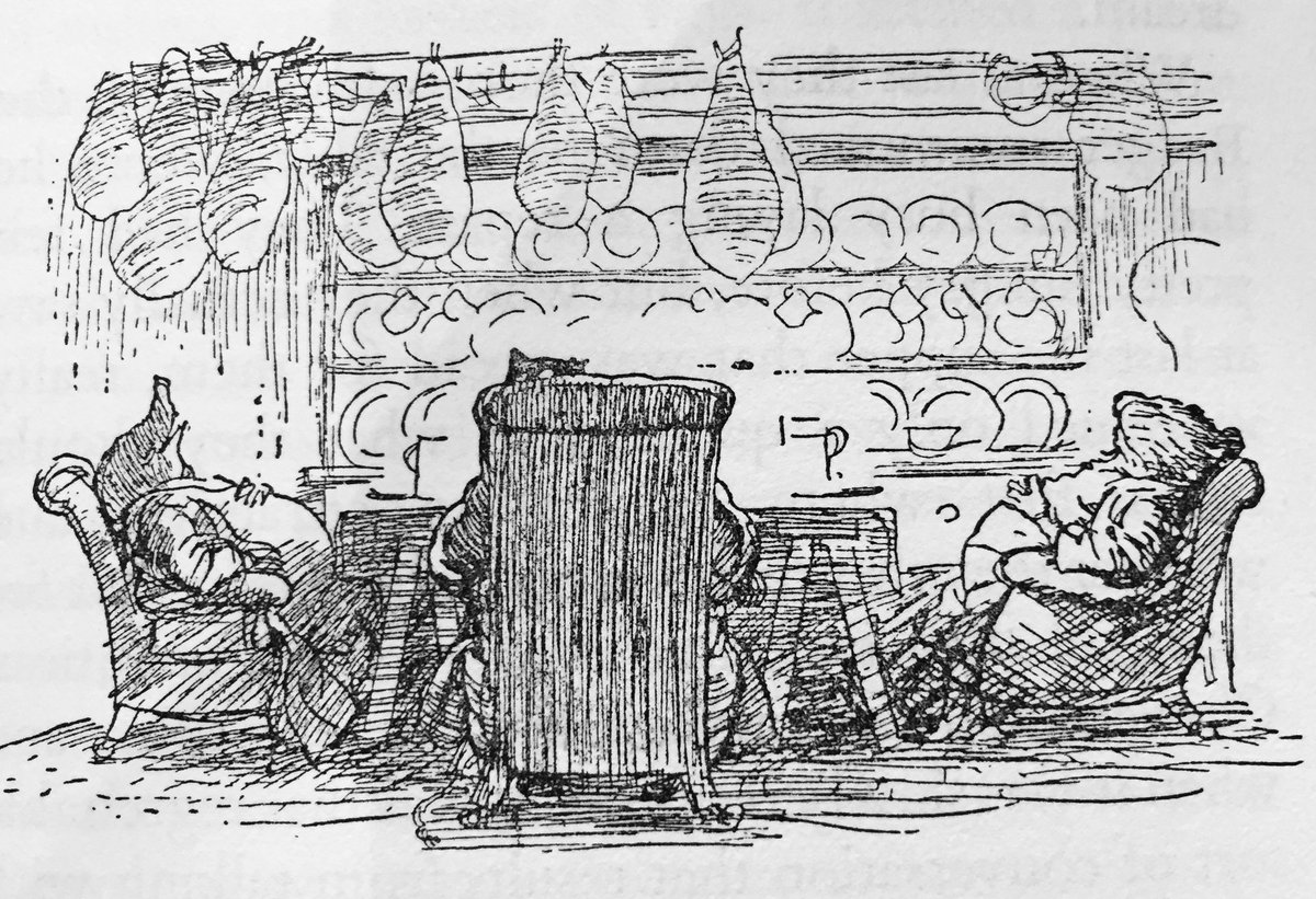 ...they gathered round the glowing embers of the great wood fire, and thought how jolly it was to be sitting up so late, and so independent, and so full