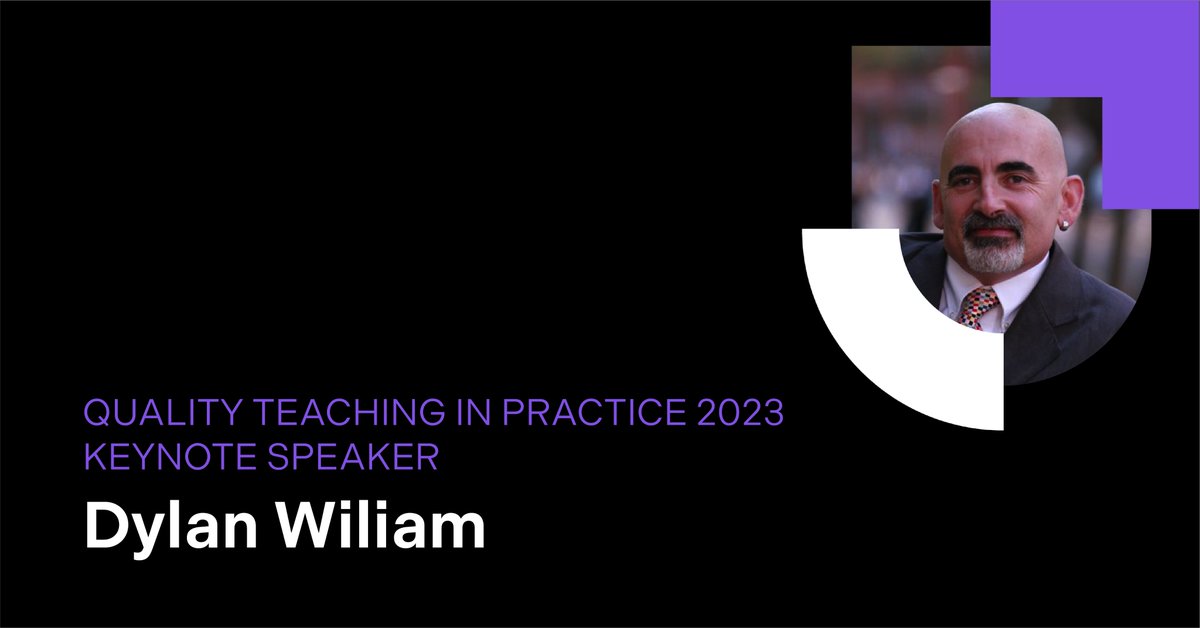 qtacademy (@qtacademy_) on Twitter photo Emeritus Professor <a href="/dylanwiliam/">Dylan Wiliam</a> is one of the world’s foremost authorities on formative assessment. He is a keynote speaker at our #QTip23 conference and will be facilitating a workshop on Embedding Formative Assessment.
Get your ticket today 👇
qtr.edu.au/QTiP23 Emeritus Professor <a href="/dylanwiliam/">Dylan Wiliam</a> is one of the world’s foremost authorities on formative assessment. He is a keynote speaker at our #QTip23 conference and will be facilitating a workshop on Embedding Formative Assessment.
Get your ticket today 👇
qtr.edu.au/QTiP23