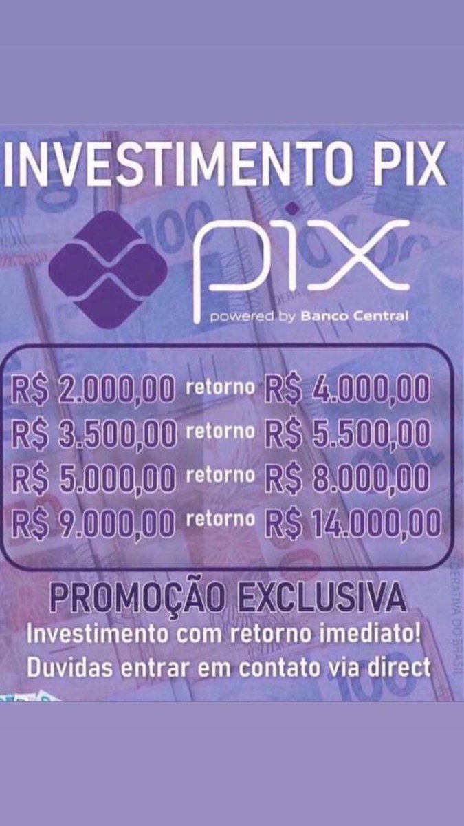danirosan's tweet photo. Boa noite galera, qualquer dúvida referente o investimento com retorno imediato me chamem na DM. https://t.co/gz1bkp1JoW