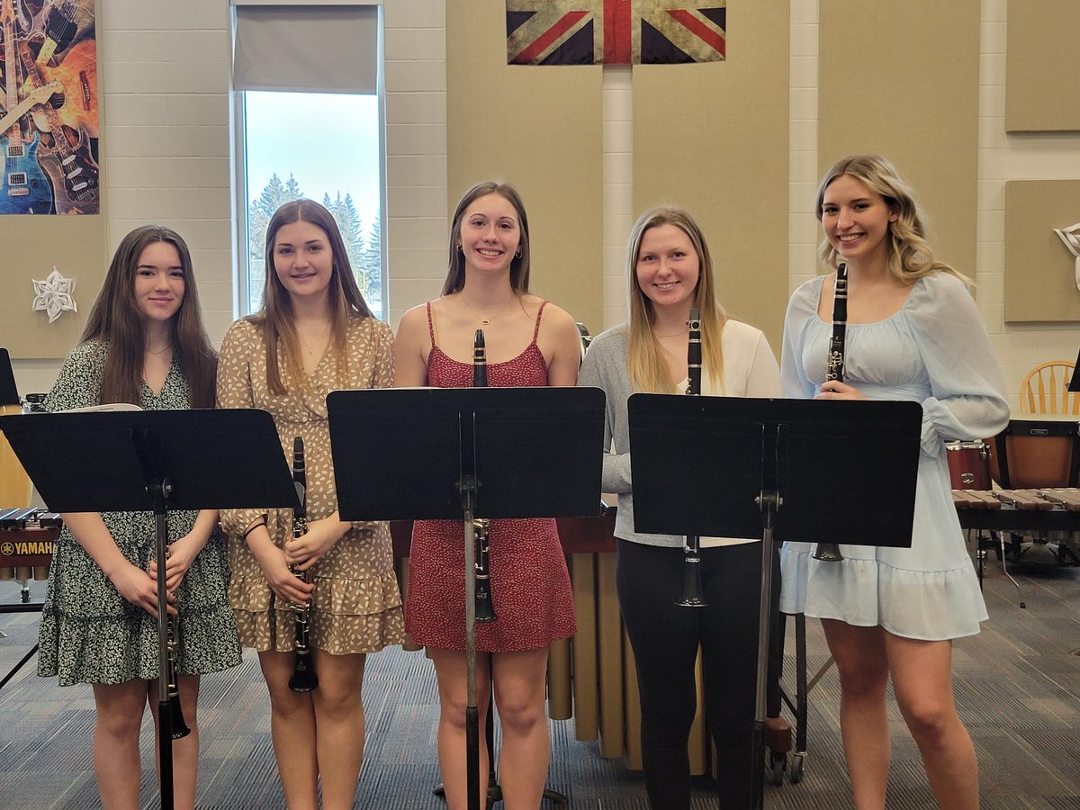 Lafayette High School Clarinet Ensemble participating in the MSHSL Ensemble Contest in EGF.