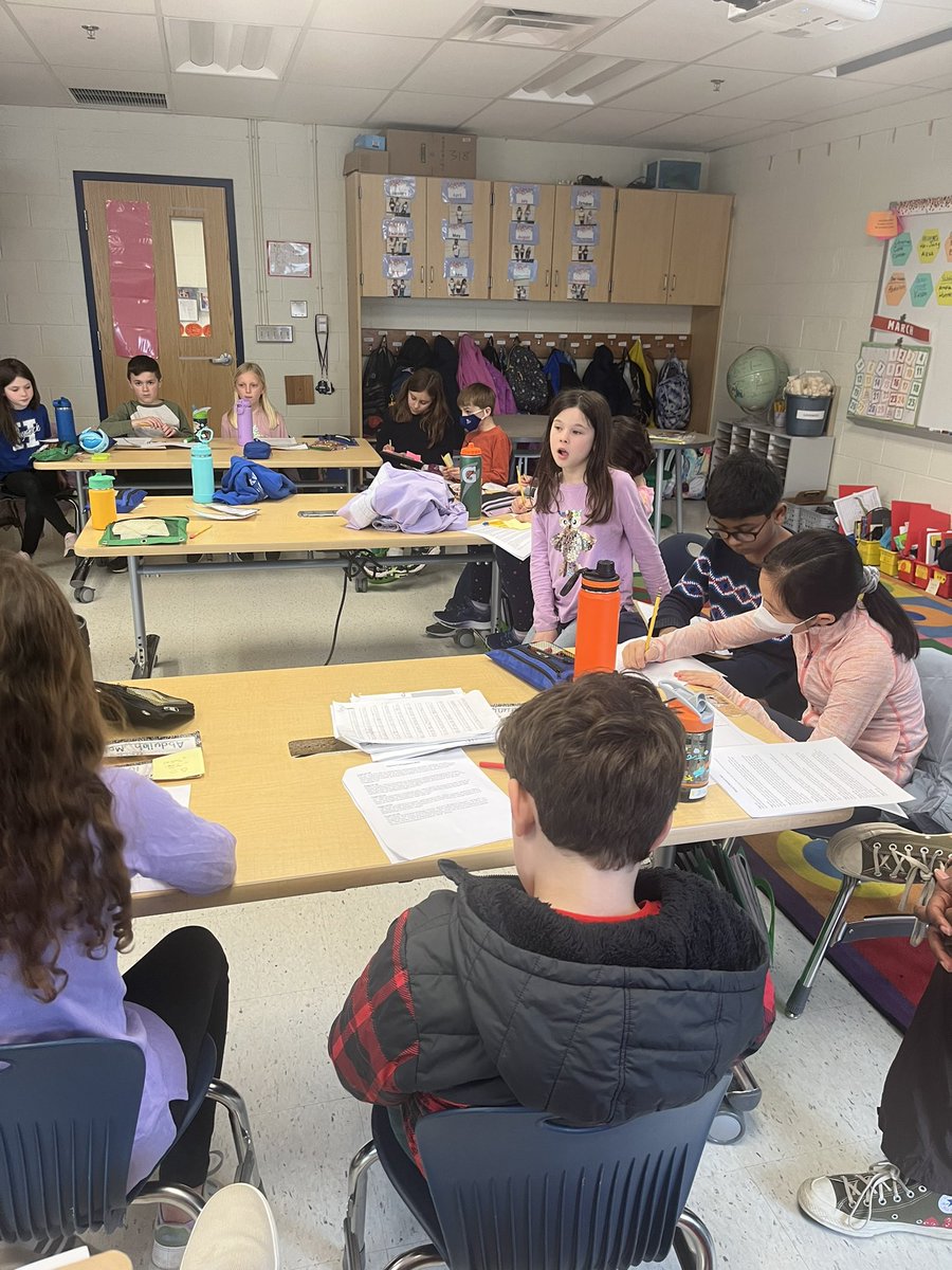 MsLenowicz3rd's tweet image. Impressed and proud of our class for their first whole class Socratic Seminar to end our biography unit!