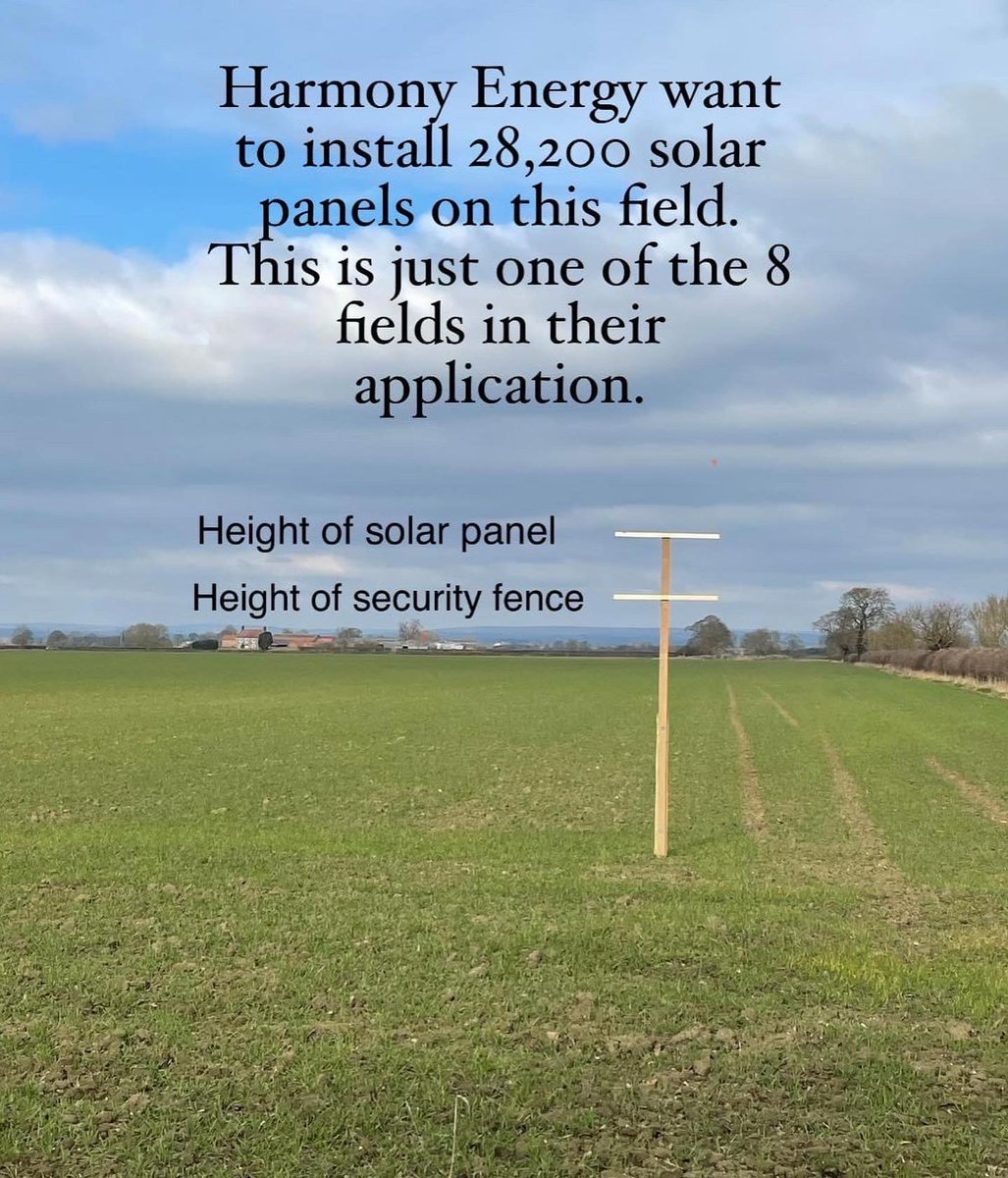 Say NO to solar on best and most versatile farmland in #oldmalton and say NO to Harmony Energy. #northyorkshiremoors #landscape #valeofpickering #farming @tenantfarmers @CPRE_NEY @northyorksc 
Object here planningregister.ryedale.gov.uk/caonline-appli…