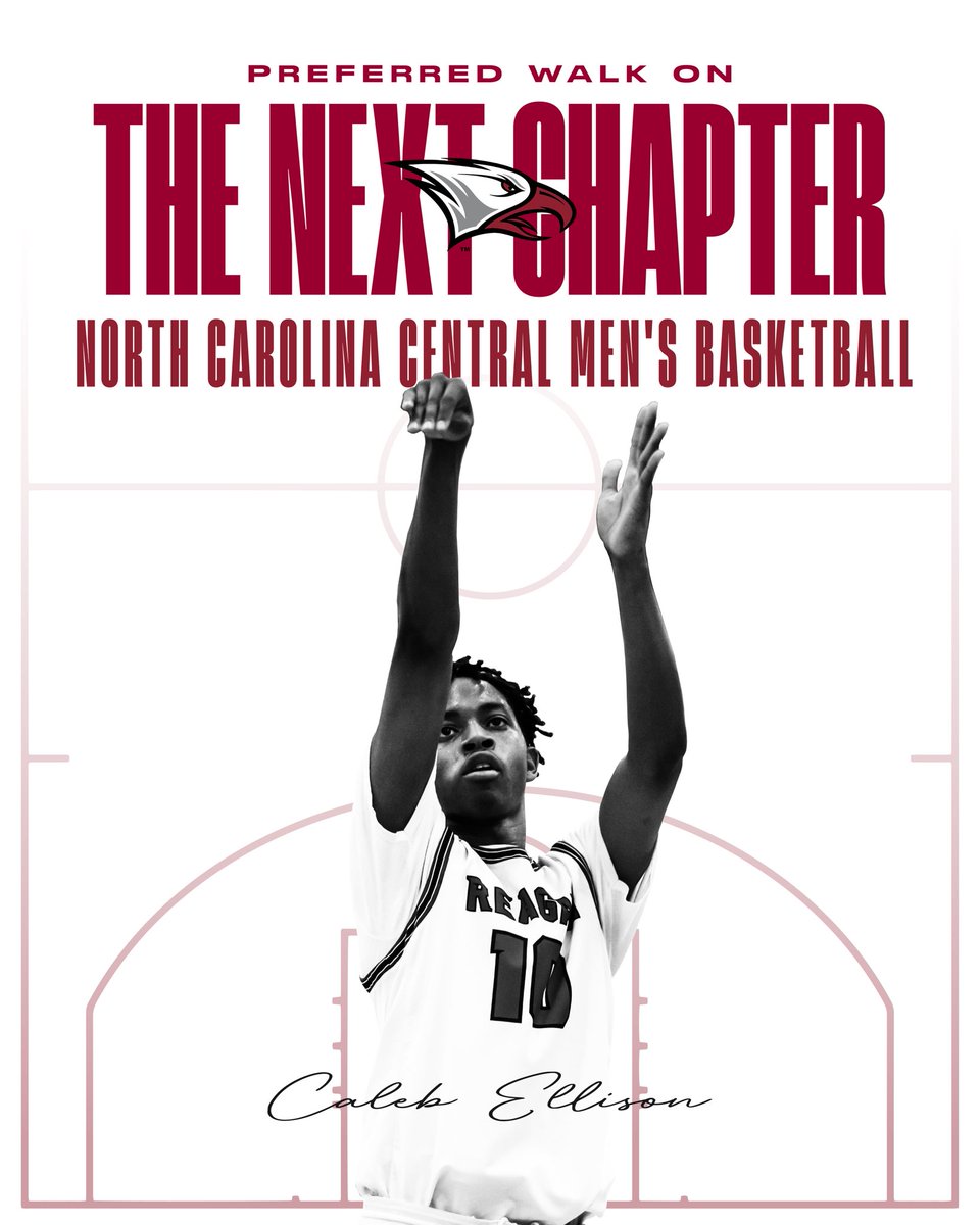 Reagan Men's Basketball (@reaganmbb) on Twitter photo Congrats to <a href="/Calebellison0/">Caleb Ellison</a> on deciding to attend North Carolina Central University as a preferred walk on! This is a great opportunity for him and his future! We are so proud of Caleb and excited for him as he starts this next chapter in his life! #BringTheJuice🔋🏀🏴☠️ Congrats to <a href="/Calebellison0/">Caleb Ellison</a> on deciding to attend North Carolina Central University as a preferred walk on! This is a great opportunity for him and his future! We are so proud of Caleb and excited for him as he starts this next chapter in his life! #BringTheJuice🔋🏀🏴☠️