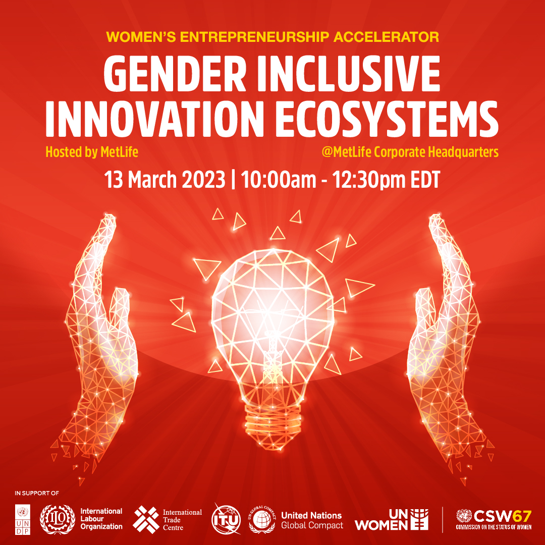 Today we learned from amazing leaders about the critical importance of building an inclusive digital innovation ecosystem for women entrepreneurs at the #WEA event held during #CSW67 - hosted at the NY headquarters of <a href="/MetLife/">MetLife</a>. #DigitalInclusion