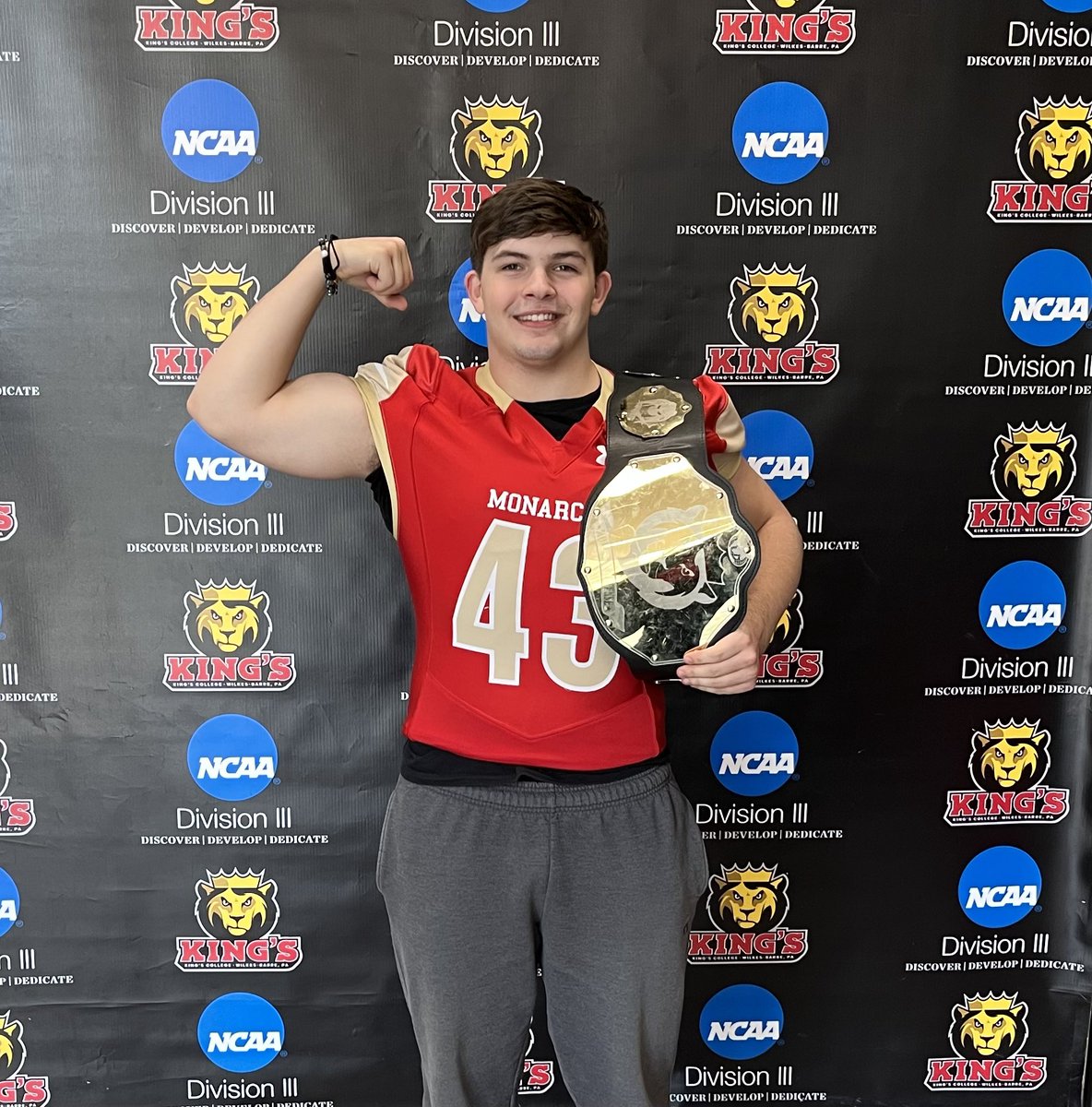I am excited to announce my commitment to Kings College to further my academic and athletic career! A big thank you to all of my family and coaches, who I never would have made it this far without!
<a href="/KingsCollegeFB/">King's Football 🏈</a> <a href="/CoachCebrosky/">Coach Mike Cebrosky</a> <a href="/Coach_Bantell/">Chris Bantell</a> <a href="/CoachJayUConn/">CoachJay - Elite 400 National Recruiting Expert</a> <a href="/OjrWildcatFB/">Owen J Roberts FB - DC Coach Mellon</a>
