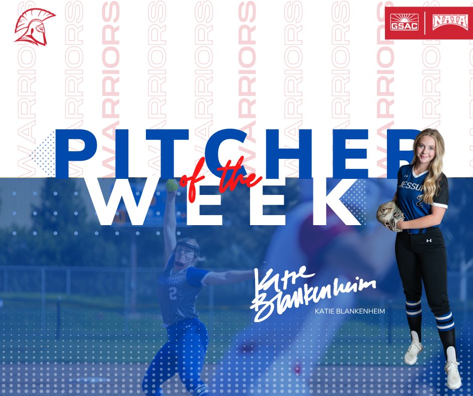 Jessup Athletics (@jessupathletics) on Twitter photo ๐ฅ ๐๐ฆ๐๐ ๐ฃ๐๐ง๐๐๐๐ฅ ๐ข๐ ๐ง๐๐ ๐ช๐๐๐
๐๐ฎ๐๐ถ๐ฒ ๐๐น๐ฎ๐ป๐ธ๐ฒ๐ป๐ฒ๐ต๐ถ๐บ earns the award for <a href="/Jessup_SFT/">Jessup Softball</a> after tossing 9 innings, allowing just 1 run on 4 hits. Blankenheim also tossed her second complete game of the season.
READ MORE ยป buff.ly/3Lnujza ๐ฅ ๐๐ฆ๐๐ ๐ฃ๐๐ง๐๐๐๐ฅ ๐ข๐ ๐ง๐๐ ๐ช๐๐๐
๐๐ฎ๐๐ถ๐ฒ ๐๐น๐ฎ๐ป๐ธ๐ฒ๐ป๐ฒ๐ต๐ถ๐บ earns the award for <a href="/Jessup_SFT/">Jessup Softball</a> after tossing 9 innings, allowing just 1 run on 4 hits. Blankenheim also tossed her second complete game of the season.
READ MORE ยป buff.ly/3Lnujza