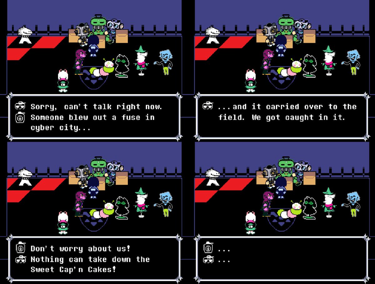 ARunning_Joke's tweet photo. ive been making havent i
so i was hyperfixated on berdly and noelle n shit and how a berdly snowgrave would effect them (im dubbing my ver. the lightcrypt route) and then i saw a post about scc
#DELTARUNE #SCC #sweetcapncakes https://t.co/VhCafiBYW9