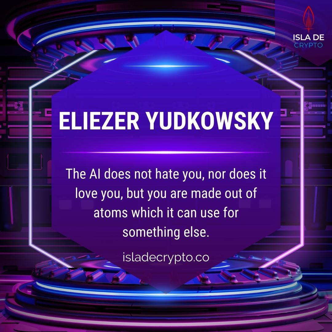 The #AI does not hate you, nor does it love you, but you are made out of atoms that it can use for something else -#Eliezer Yudkowsky

#quotes