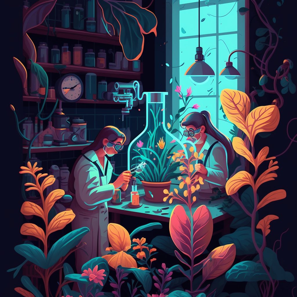 dr_alphalyrae's tweet photo. a sisterhood forged by science. 

images made using memories of labwork with friends in grad school and postdoc https://t.co/C7PjyZQPnb