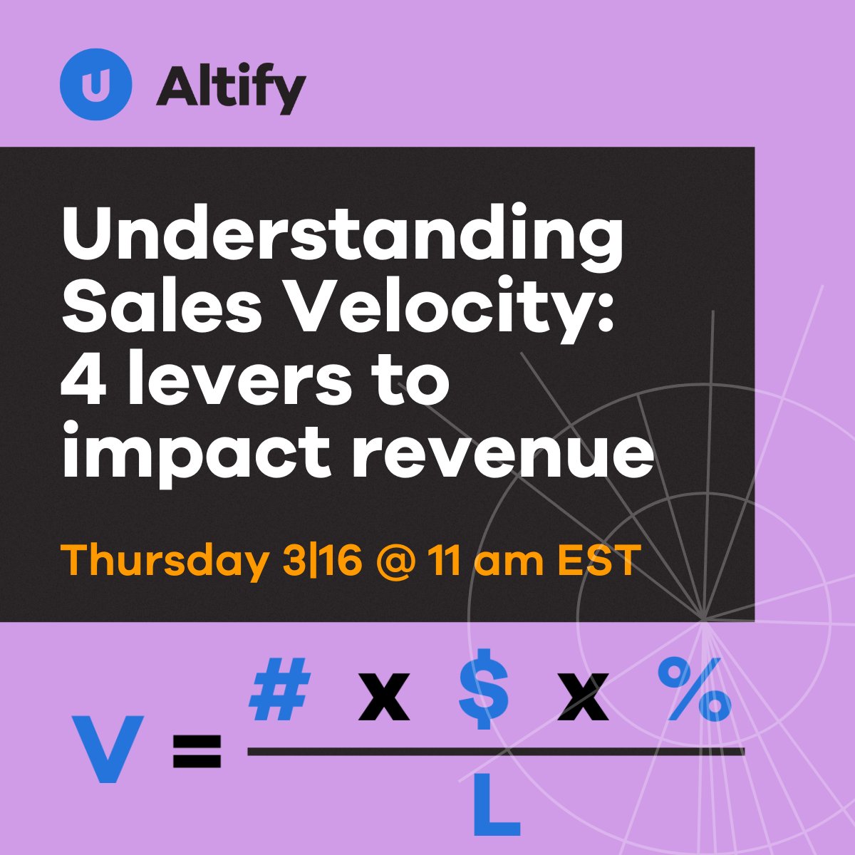 Join us on March 16th to take a closer look at the sales velocity equation and the 4 levers that directly impact the success of your sales initiatives. 

Register below⬇️

uplandsoftware.com/altify/resourc…

#accountbasedselling #B2Bsales #salesvelocity #salesforce #uplandaltify