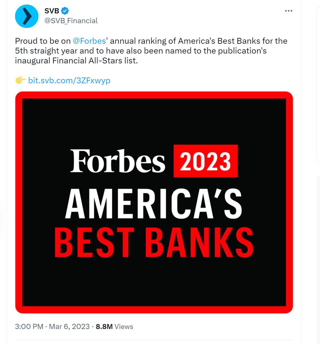 USMCTexian's tweet photo. In case y’all haven’t been paying attention, Silicon Valley Bank just gave a quick lesson on the benefits of prioritizing #Diversity #equity #inclusion #latinx #sexualpreference #LGBTQ issues. 
#svb_financial #DEI https://t.co/51vE9rXwTp