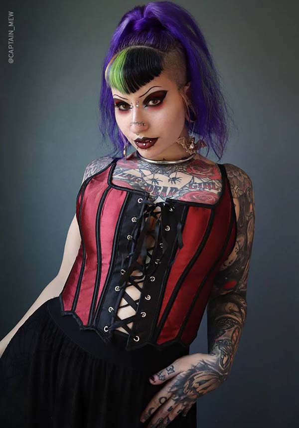 BeserkClothing's tweet photo. 🖤The Forest Ink X Beserk Collab is finally live online now!! 🖤 The Blood Red Bat Wing Corset is calling!! 👀❤️ #goth #collab #forestink #goth #beserk #gothic https://t.co/yNZTPgnS8a