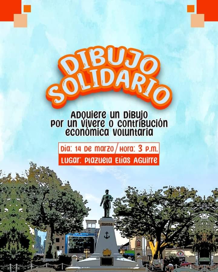 agendacix's tweet photo. 14 de marzo, 3 p. m., Campaña Dibujo Solidario. 
Dibujos e ilustraciones a cambio de donativos para damnificados por las lluvias. 
Lugar: Plazuela Elías Aguirre de #Chiclayo. 
Contacto: Mauricio Pérez 📱 944 317 60. https://t.co/QAvQgq0euu