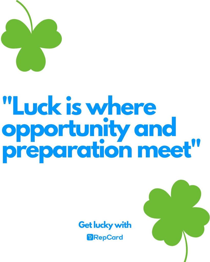 repcardapp's tweet photo. March is the perfect time to shake things up and get lucky with RepCard. Your networking potential is limitless.🚀 #salestips #digitalbusinesscard #smartdigitalbusinesscard #getlucky https://t.co/5Iec0EGx19