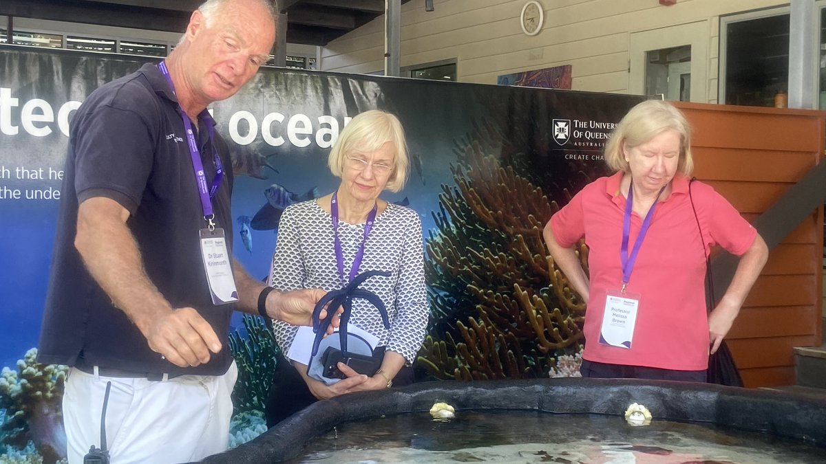 ChrisRoelfsema's tweet photo. The more you know about coral reefs the better you can take care of it. It was an honour to show and teach 100 UQ Alumni, the @UQ_News VC and @UQscience Dean at @HIRS_UQ and @HeronIsle @RSRC_UQ @UQ_sees @gbrmarinepark the birth place of @Coral_Watch and the @AllenCoralAtlas maps https://t.co/19BcjT1yeU