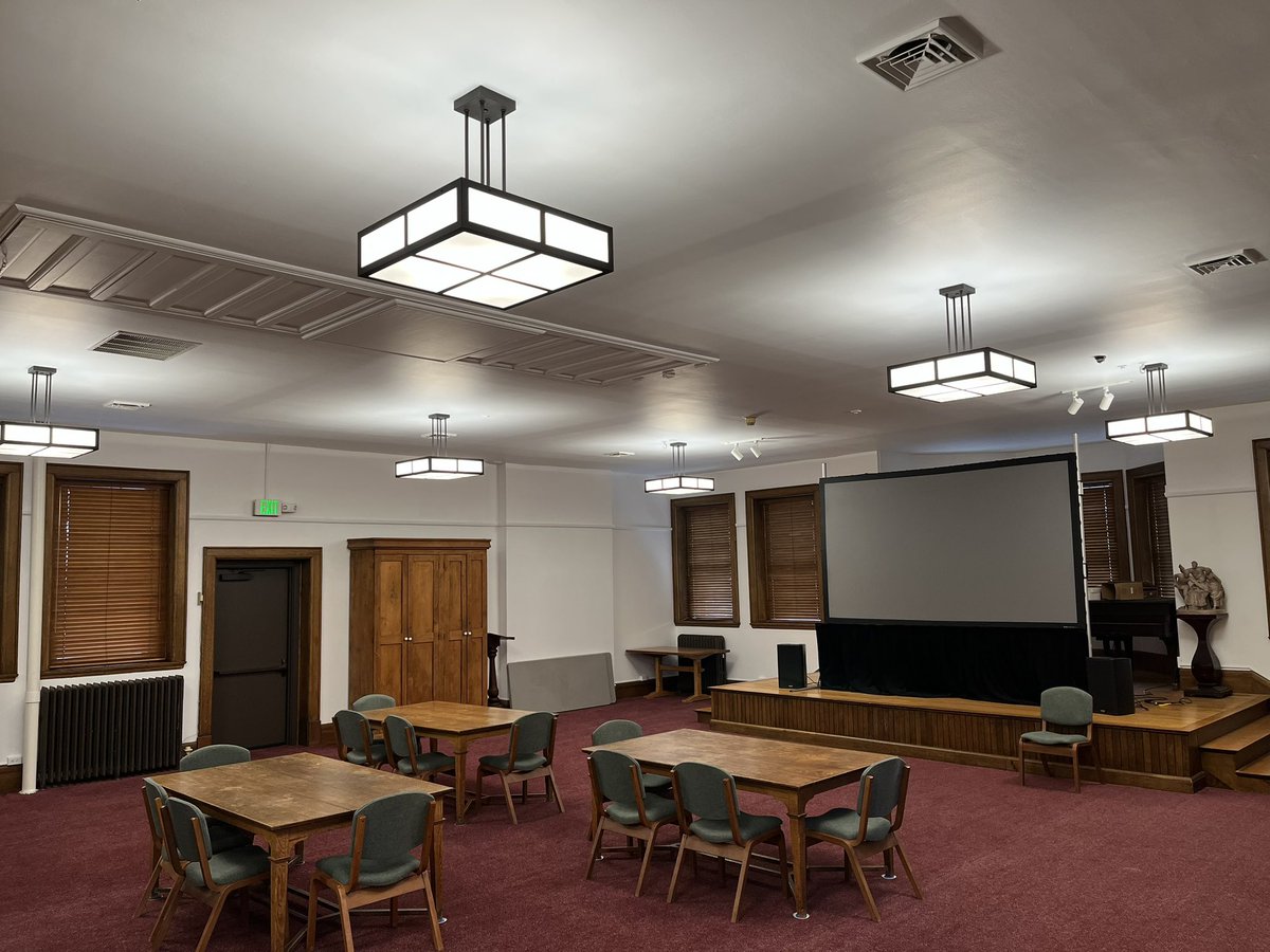 lightguy456's tweet image. Skaneateles Library - Renovation Project (Lightway Industries Pendants/Juno Lighting Track Heads/Isolite Exits/ &amp;amp; Acuity n-Light Air Controls)