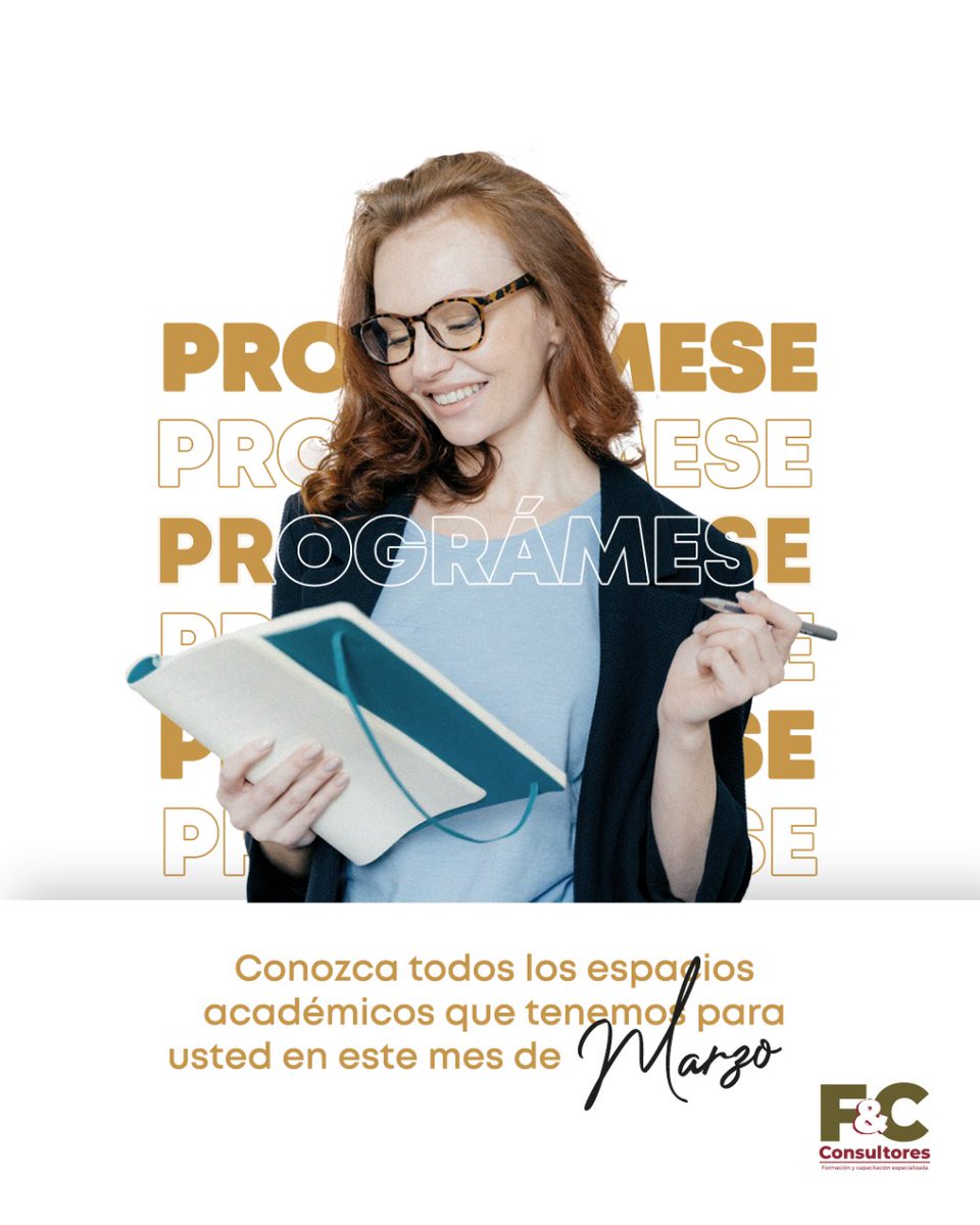 FYC_Consultores's tweet photo. Conozca todo el contenido temático que diseñamos para usted y su entidad en el mes de marzo.
#Programese
https://t.co/Kpo5A86rFS https://t.co/QYw2AiXb2h