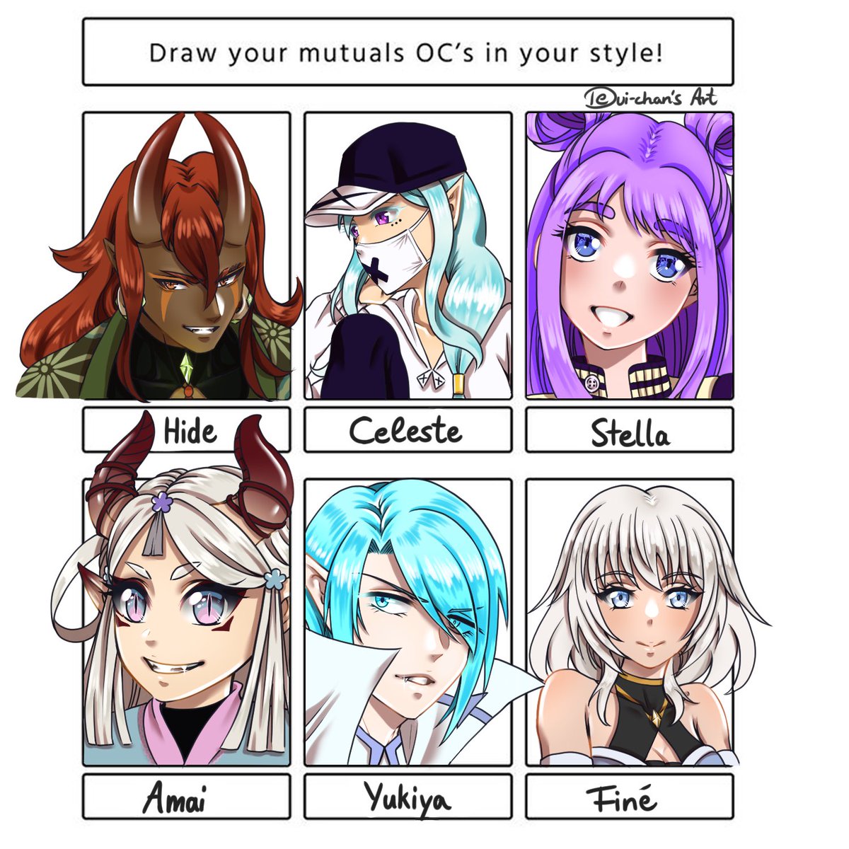 DevilishMira's tweet photo. Had so much fun to draw this time some OC's of some friends. 
@ginasartcorner @kurichii_ ( @schmuhlich on insta ) and @Lacie92LP 

#artchallenge #ocartwork #ArtistOnTwitter #ArtOfTheDay 
#digitalart https://t.co/5xM9oz5Eb9