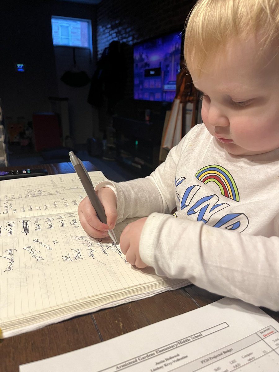 It’s school budget season and I have the best budget analyst. #CLN3theplacetobe