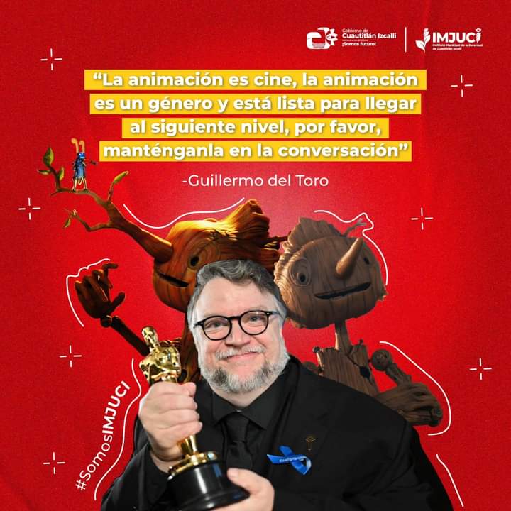 🏆🌟Los Mexicanos seguimos soñando en GRANDE.

La adaptación de #Pinocho de Guillermo del Toro es la ganadora a Mejor Película Animada. 👏🏼

#Oscars2023 #SomosIMJUCI