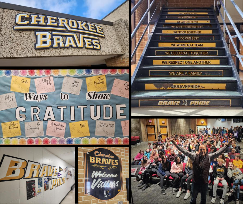 “Aaron has fantastic energy and does an excellent job of engaging students. His message for students about leadership was important for all to hear. And his message for adults was personal and relevant, too!" Dr. Kimberly Lingenfelter, Superintendent, Cherokee Community School