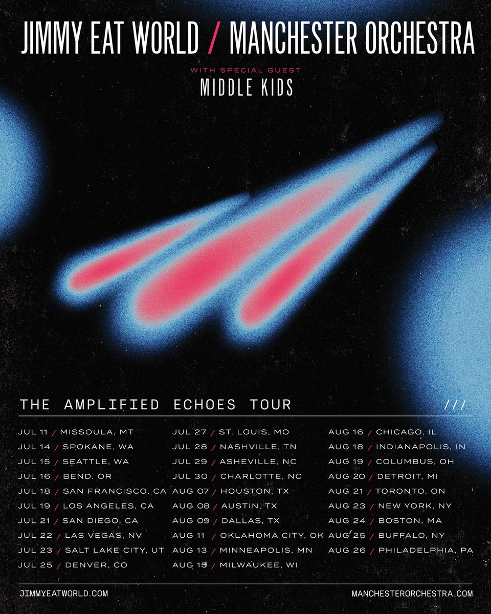 Middle Kids (@middlekidsmusic) on Twitter photo STUPIDLY STOKED to be touring north america with <a href="/ManchesterOrch/">Manchester Orchestra</a> <a href="/jimmyeatworld/">Jimmy Eat World</a>!! tix are on sale thursday march 16th at 10am local, links above! STUPIDLY STOKED to be touring north america with <a href="/ManchesterOrch/">Manchester Orchestra</a> <a href="/jimmyeatworld/">Jimmy Eat World</a>!! tix are on sale thursday march 16th at 10am local, links above!