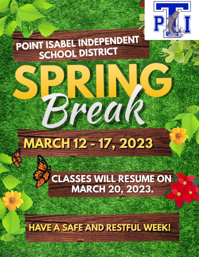 ⭐️Wishing everyone a FUN and SAFE Spring Break!⭐️