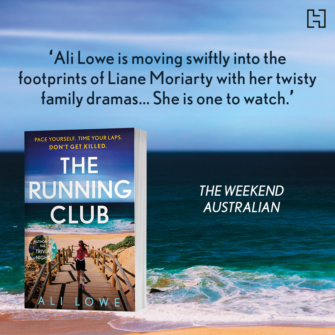 HachetteAus's tweet photo. ‘Deliciously dark and completely enthralling…sink your teeth into this addictive and immensely satisfying read.’ - Nicola Moriarty
#TheRunningClub is the gripping, twisty new page-turner from Ali Lowe, the author of #TheTriviaNight.
Out now: https://t.co/o8iE8oByOs https://t.co/qsz72OGL5C