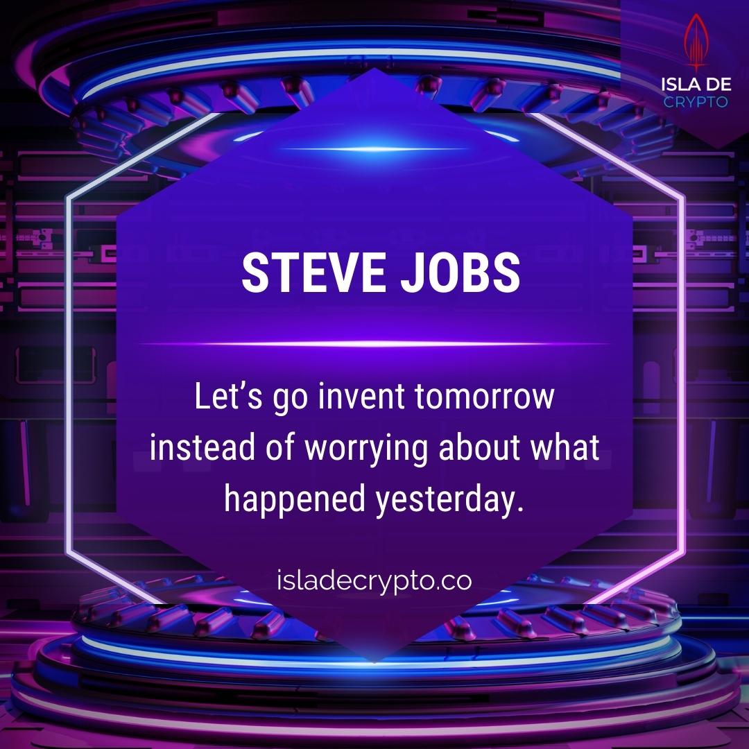 Let’s go invent tomorrow instead of worrying about what happened yesterday - #Steve Jobs

#quotesoftheday #lifequotes
