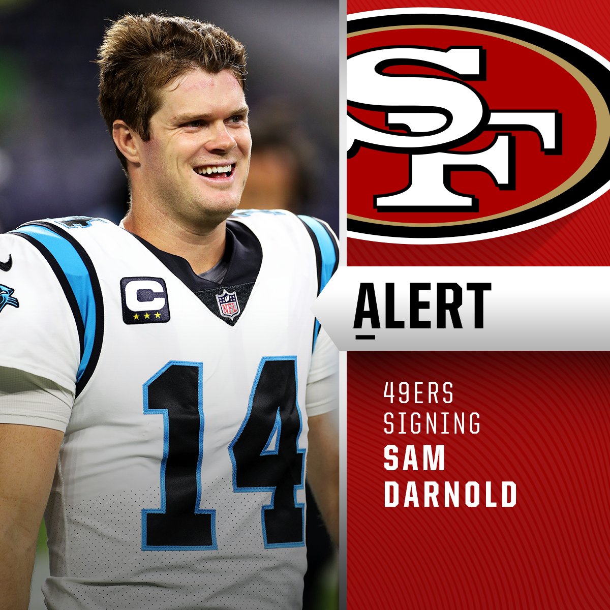 NFL on Twitter "49ers agree to terms with QB Sam Darnold on a 1year