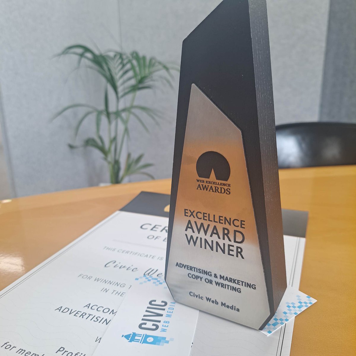 Always nice to turn up to work and find an award waiting for you. 

#awards #copy #writing #webexcellenceawards