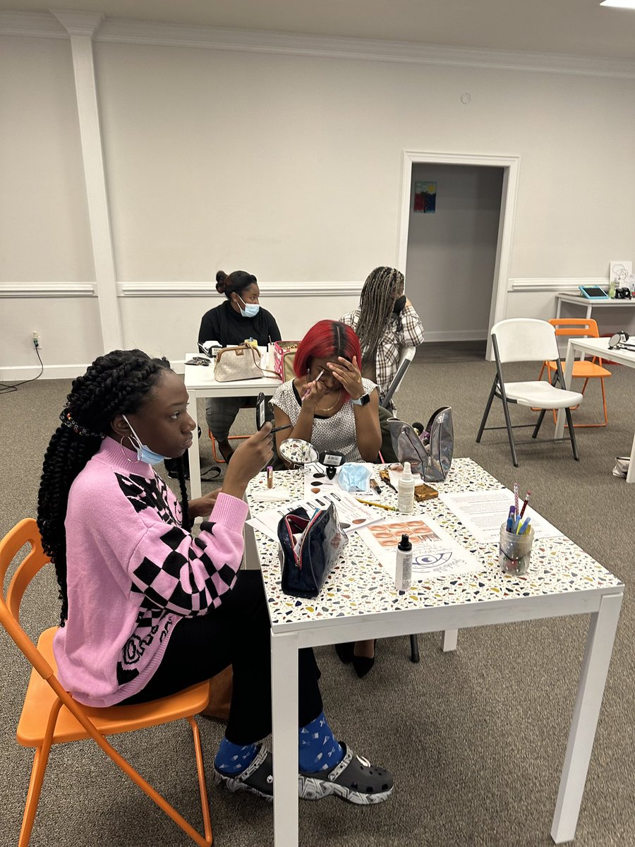 rmadst's tweet photo. Additionally, the ladies were inspired by guest motivational speaker, Stephanie Daniels, who shared her love for makeup. She explained makeup, when applied correctly, can be used to enhance your beauty. https://t.co/zbfGdBOZlj