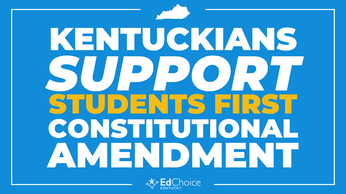 EdChoiceKY's tweet photo. BIG NEWS: The Students First Constitutional Amendment (HB174) will get a hearing TOMORROW @ 9AM in committee!

Kentucky families are ready for school choice! #KYGA23 #HB174 #SchoolChoiceNOW https://t.co/aTXL6X7dXG