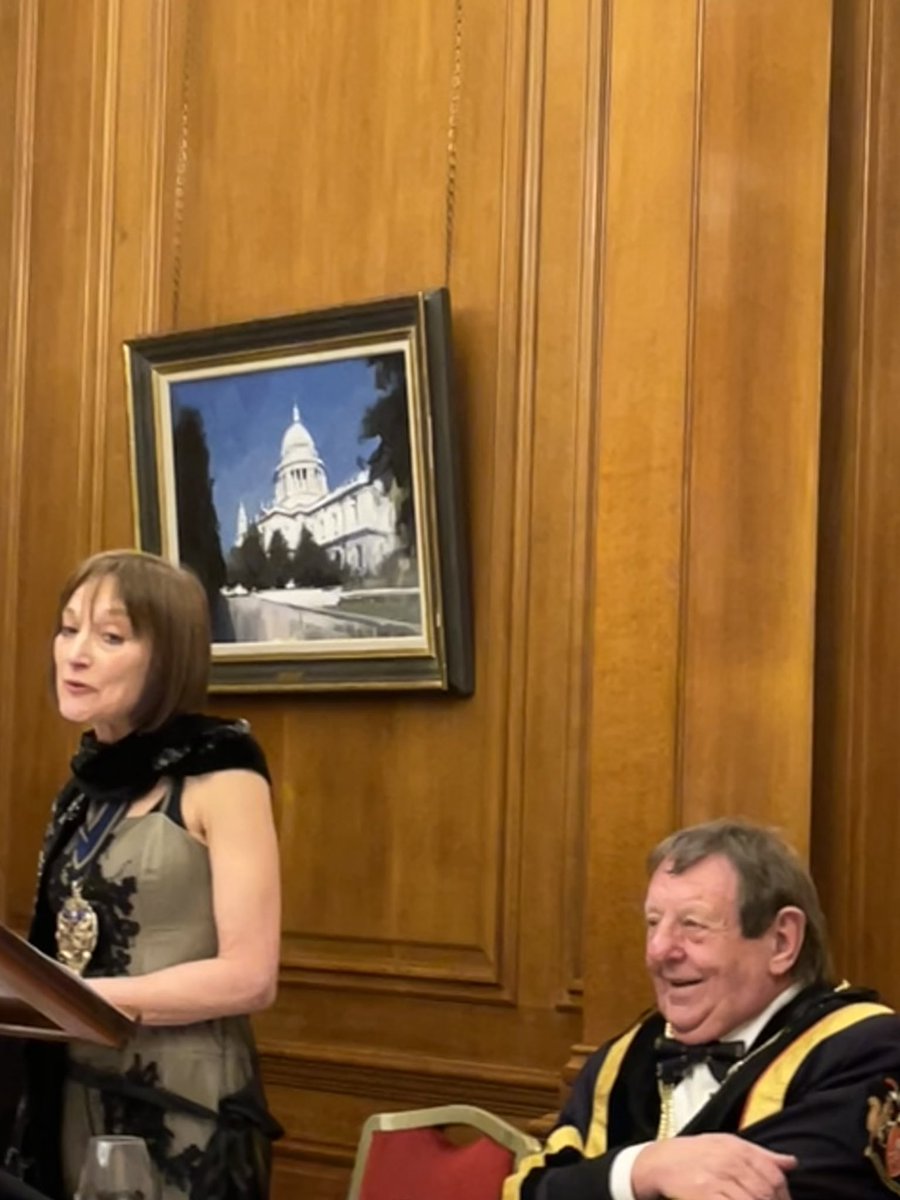 Thank you Alan - Master Art Scholar and host of Modern Livery Dinner at Brewers Hall. Very convivial company and superb food, wine and speech from HH Judge Wendy Joseph KC - read her book!