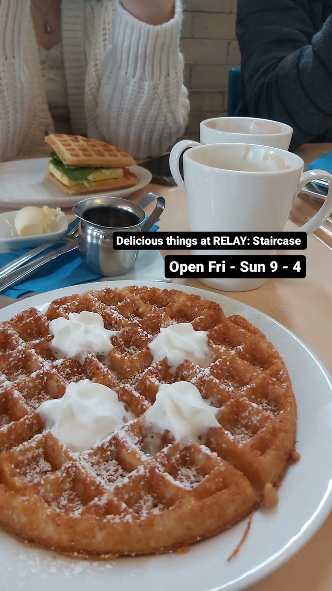RELAY: Staircase Café is OPEN 9-4 Friday - Sunday AND during events! Be sure to follow us on Instagram for regular event updates via our Stories. #relaycoffee #cafelife #brewbrilliance