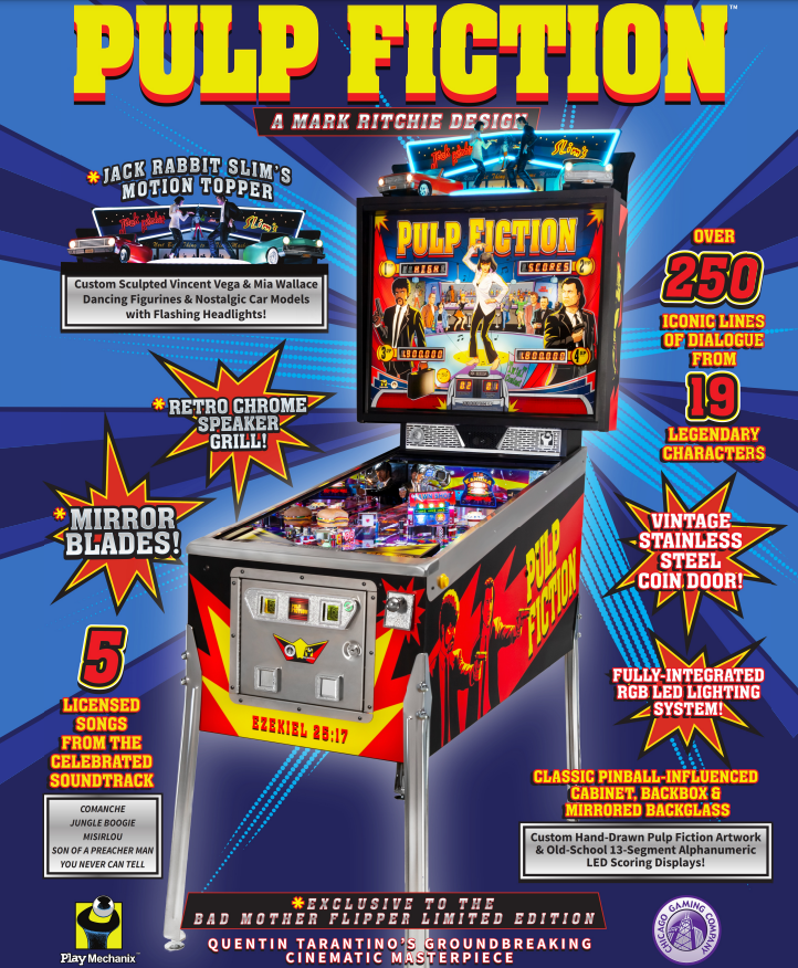 ausretrogamer's tweet photo. Pulp Fiction Pinball - The Bad Mother Flipper Is Here! https://t.co/4puTVZeDj8
#PulpFiction #Pinball #PulpFictionPinball https://t.co/8mZ7DZuRu1