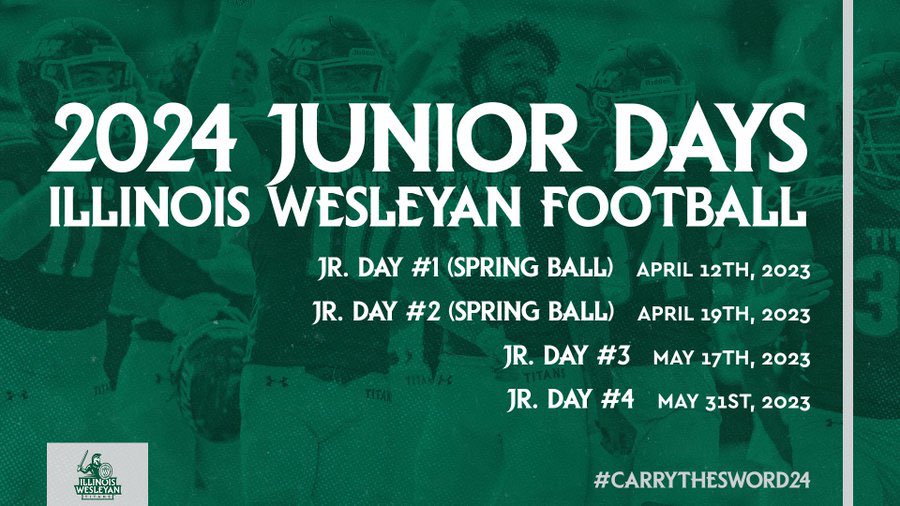 Thank you for the Jr Day Invite!! @CoachYoungIWU <a href="/IWUTitanFball/">ILLINOIS WESLEYAN FOOTBALL</a> <a href="/coachsnider43/">Steve Snider</a> <a href="/MHSFootball2623/">Morrison Mustangs Football</a>
