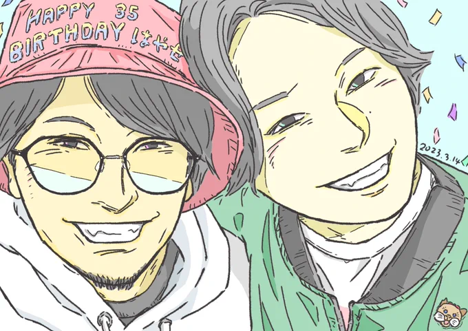 35歳のはやせさん、おはようございます!お誕生日おめでとうございますこの1年もお忙しいとは思いますが、健康に気をつけて、そして笑顔のたえない1年になること願ってます。はやせさんの笑顔が大好きです!#はやせやすひろ生誕祭#都市ボーイズ 