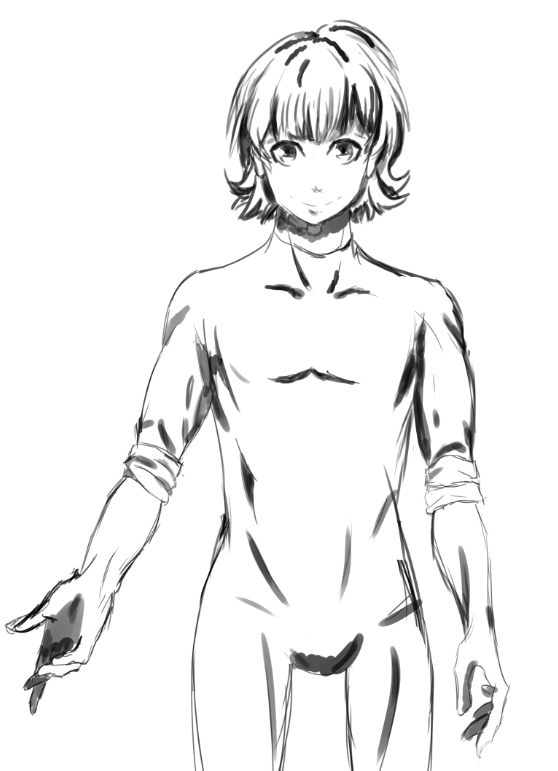 I did a study of Bachira  Looks ok the hips might be a little wide tho #bluelock