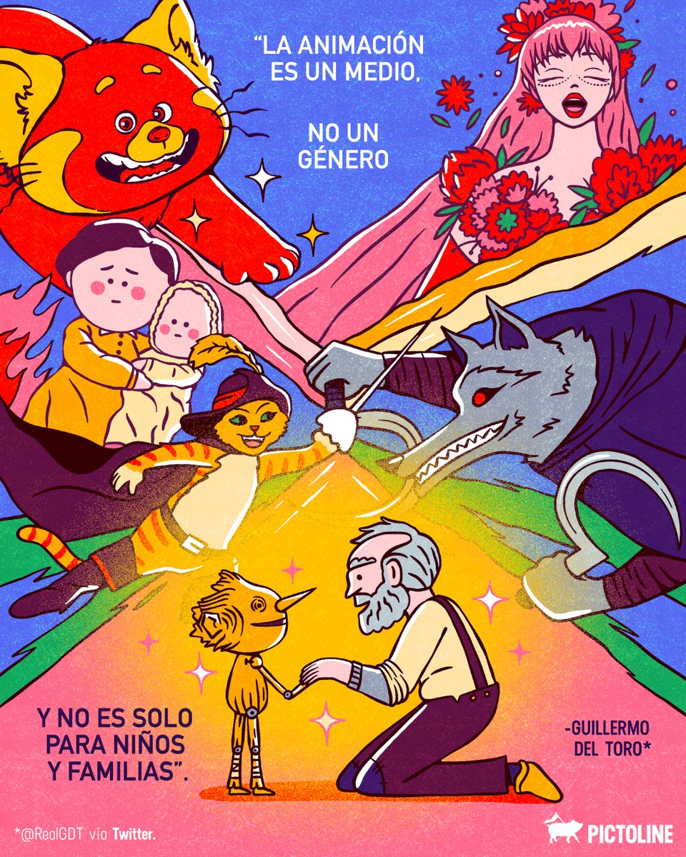 pictoline's tweet photo. “La animación es cine” 🎥✨

Un recordatorio de Guillermo del Toro @RealGDT, ganador del Óscar a Mejor película animada 👏🏆🇲🇽🔥 https://t.co/kmgGQk2lWL