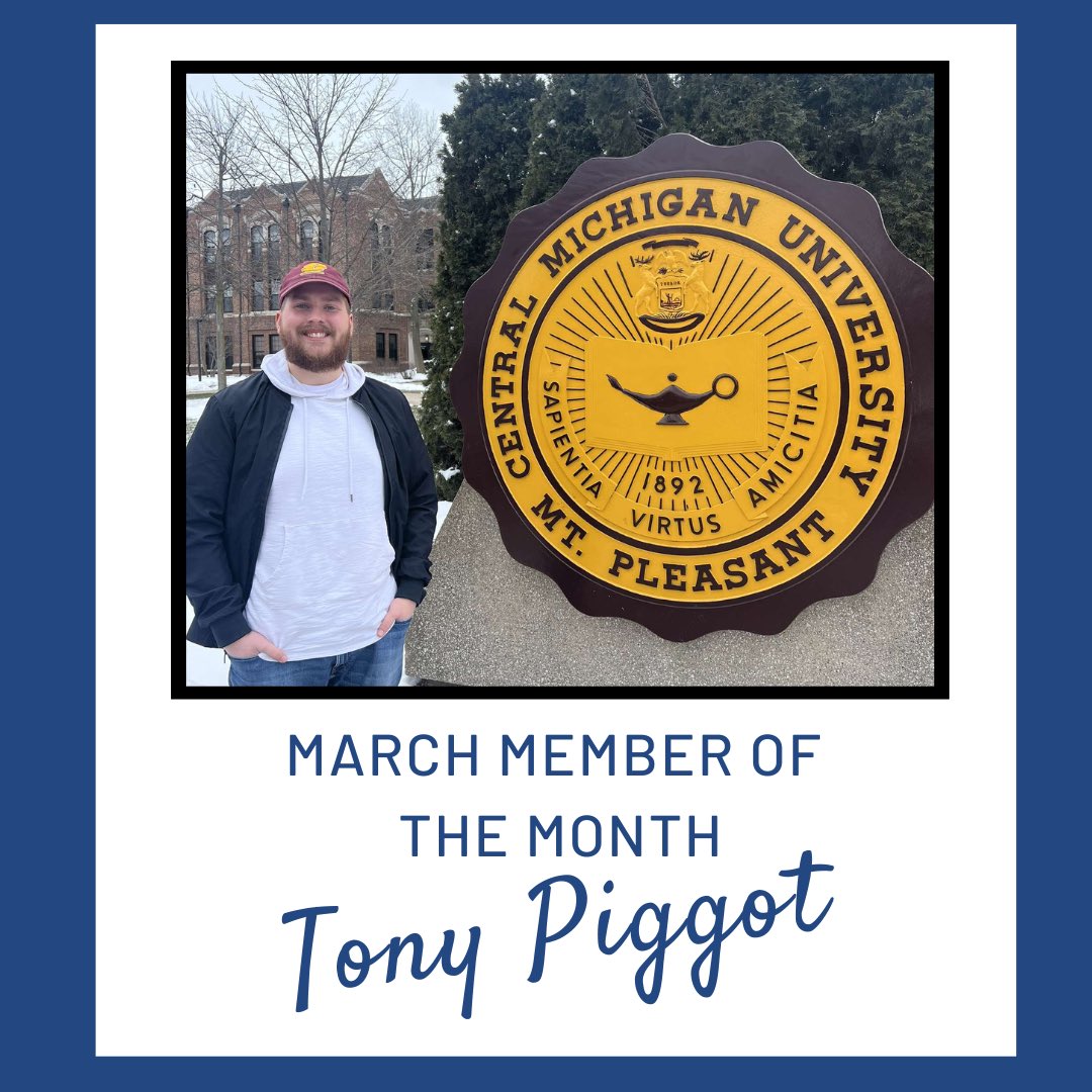 CMUPRSSA's tweet photo. Our March Member of the Month is Tony Piggot! Tony is a junior majoring in IPR with minors in Marketing & Leadership!
“I joined PRSSA to gain valuable experience and get a better understanding of the PR world as I start my career”
#cmuprssa #prpros https://t.co/YYrRUBjjS6