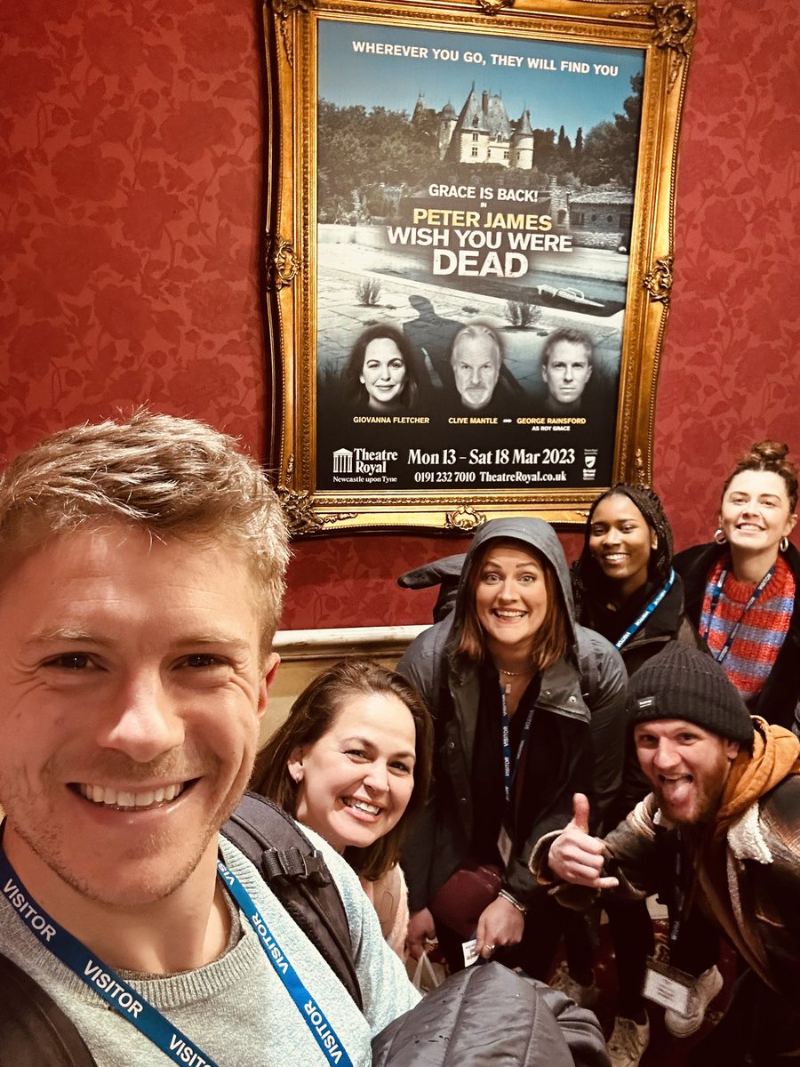 Continuing our UK tour. Arrived for our week in Newcastle! 

#WishYouWereDead 🎭